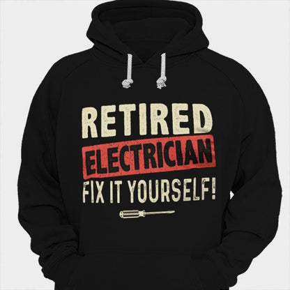 Camisetas de electricista jubilado que lo arreglan usted mismo