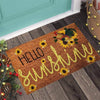 Hello Sunshine Sunflower Chicken Doormat