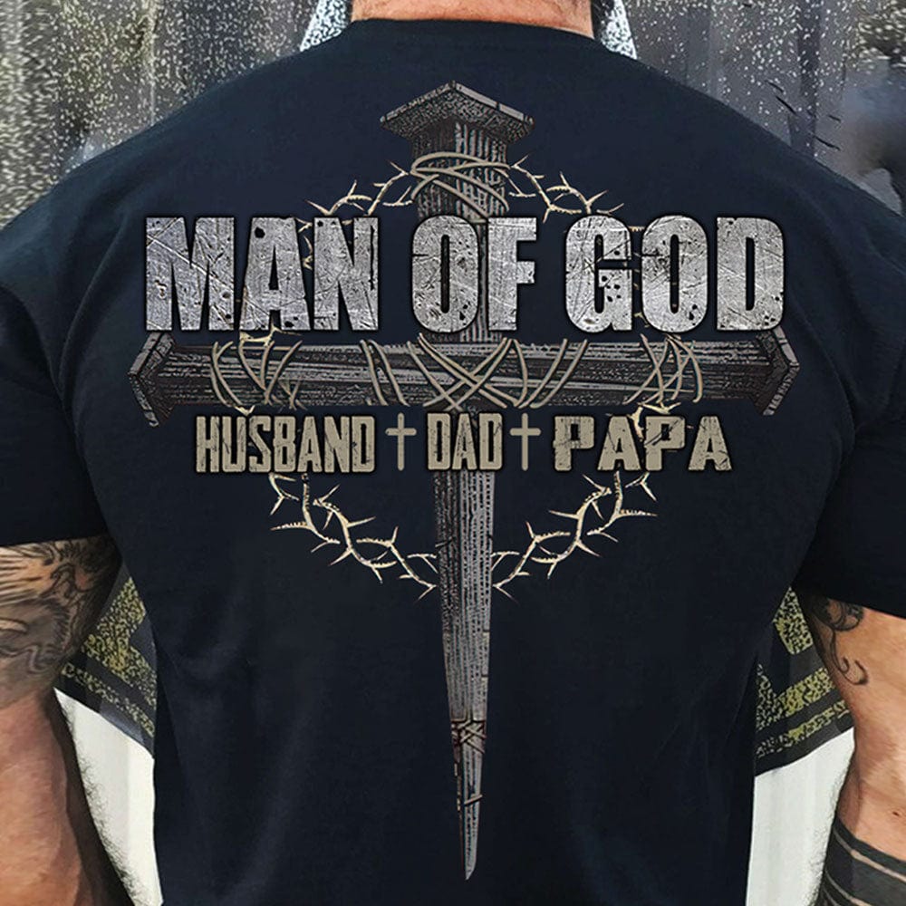 Camisetas del Día del Padre del Hombre de Dios