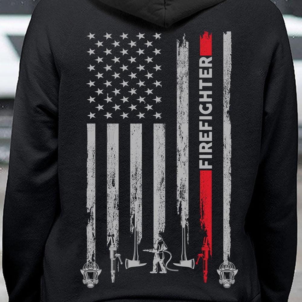 American Flag Firefighter Shirts