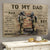 To My Dad Firefighter Poster, Canvas