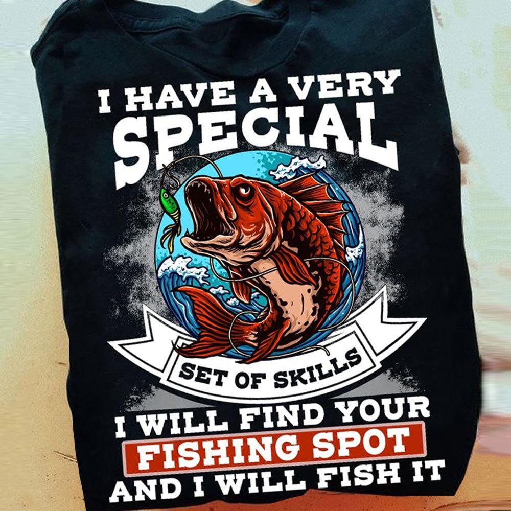 Camisetas de pesca de manga larga de alto rendimiento Tengo un conjunto especial de habilidades