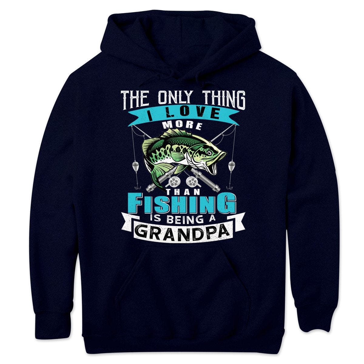 Camiseta de pesca del abuelo Lo único que me gusta más que pescar