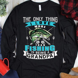 Lo único que me gusta más que pescar, sudadera con capucha y camisetas de abuelo pescador