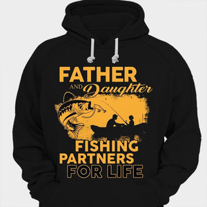 Camisetas de padre e hija que son compañeros de pesca de por vida