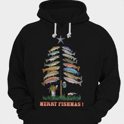 Merry Fishmas Christmas Fishing Shirts