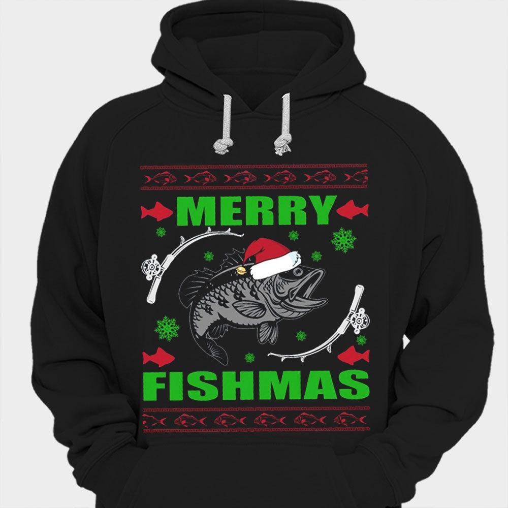 Merry Fishmas Christmas Fishing Shirts
