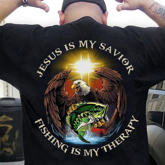 Jesús es mi salvador La pesca es mi terapia Camisetas