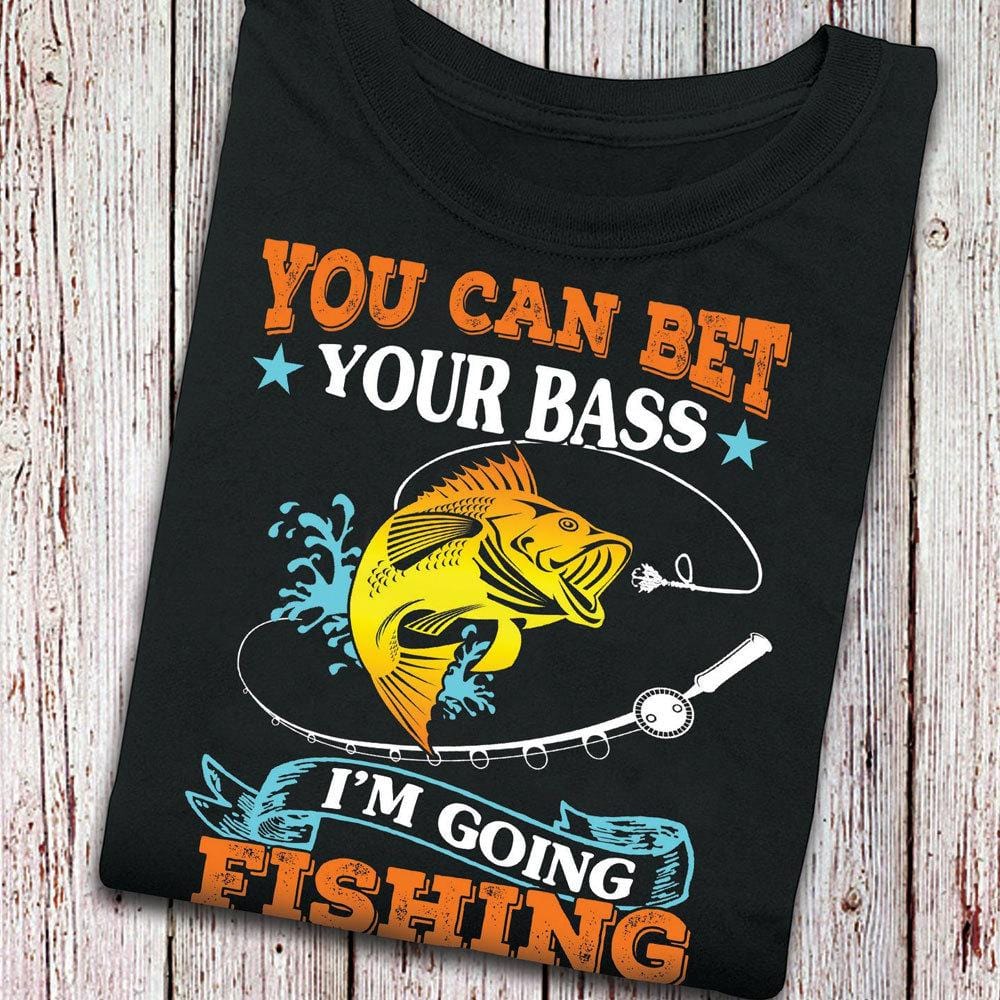 Camisetas de pesca geniales. Puedes apostar tu lubina a que voy a pescar.