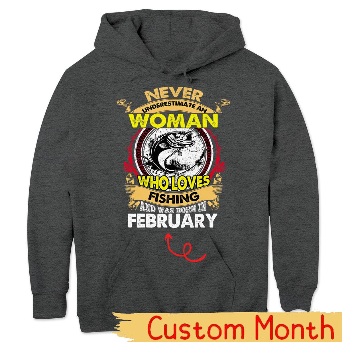 Camisas de pesca personalizadas para mujer Nunca subestimes a la anciana que ama pescar y nació en
