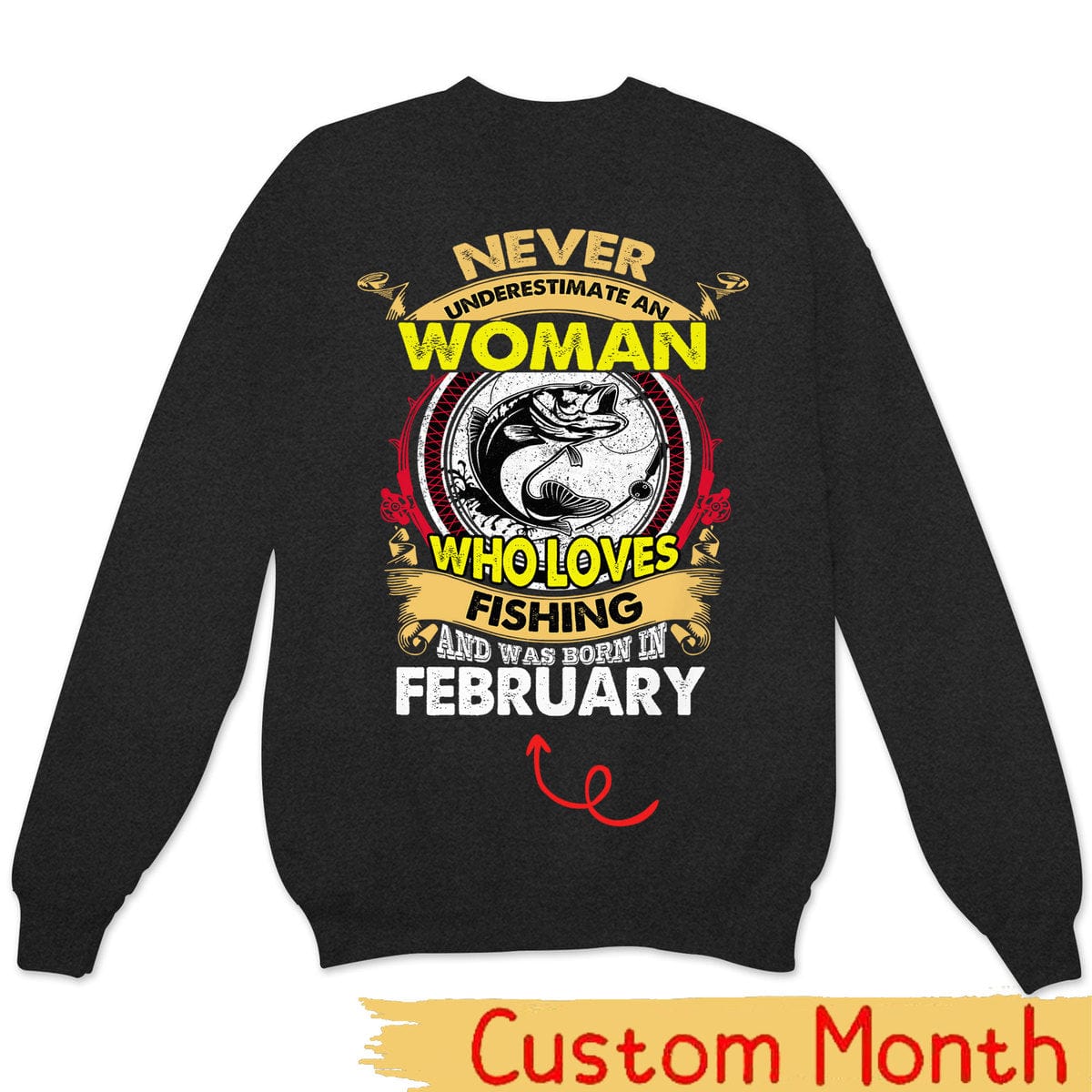 Camisas de pesca personalizadas para mujer Nunca subestimes a la anciana que ama pescar y nació en