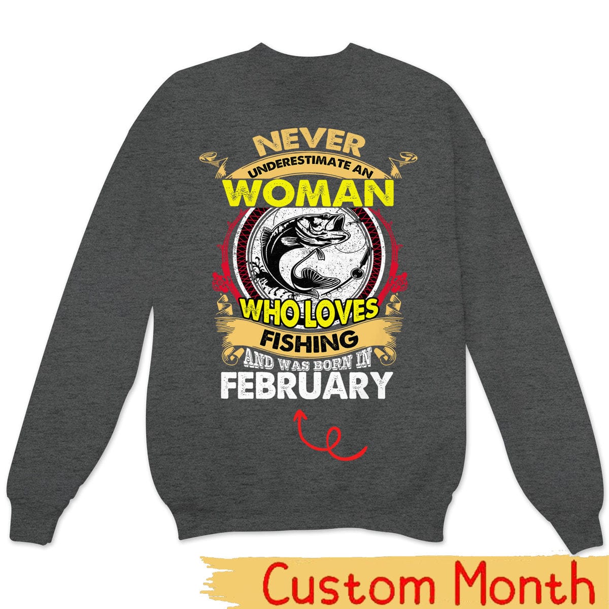 Camisas de pesca personalizadas para mujer Nunca subestimes a la anciana que ama pescar y nació en