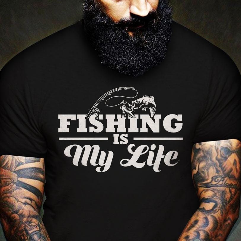 La pesca es mi vida, camisetas de pesca