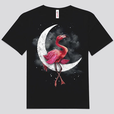 Pink Flamingo On The Moon Shirts