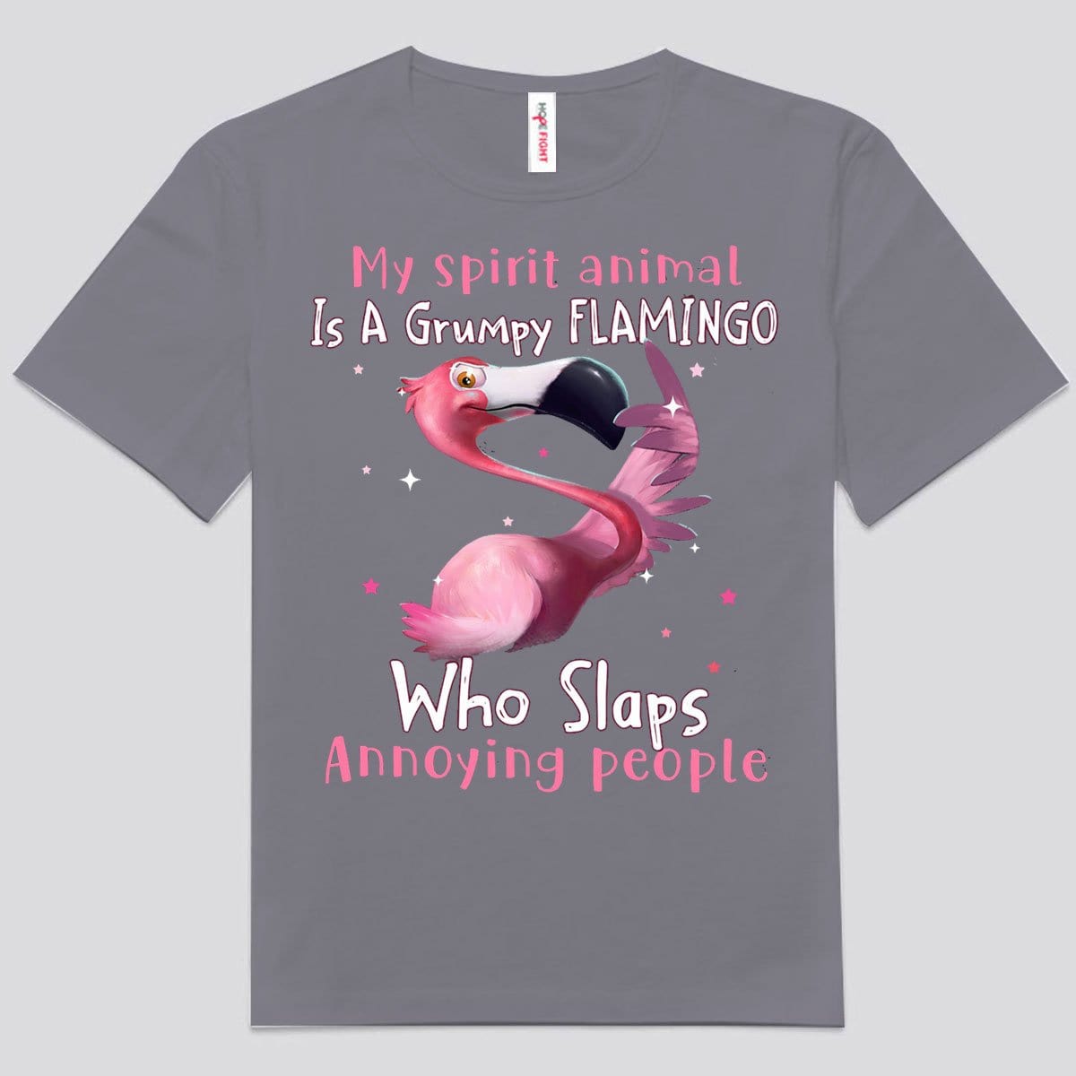 Mi espíritu animal es un flamenco gruñón que abofetea a la gente molesta