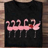 Funny Pink Flamingo Reading Shirts