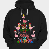 Happy Holiday Christmas Flamingo Shirts
