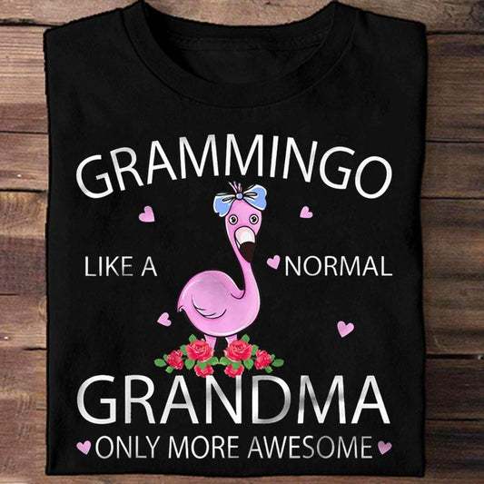 Grammingo Como una abuela normal Solo más camisetas de flamencos increíbles