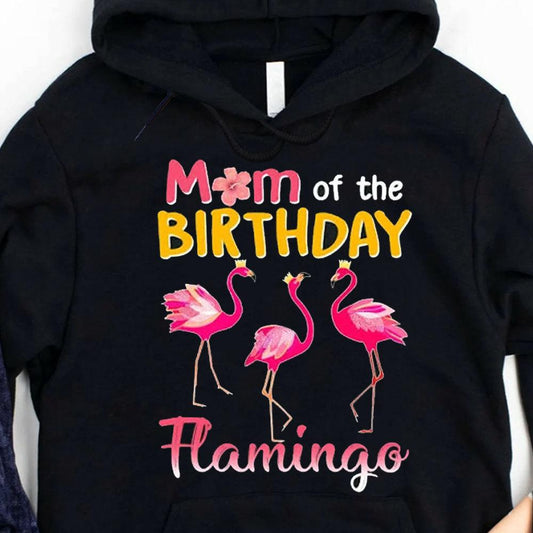 Camisetas de flamencos para mamá del cumpleaños