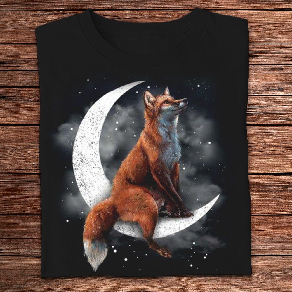 Fox On The Moon Shirts