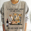 A Woman Cannot Survive On Wine alone She Also Needs Fox Shirts