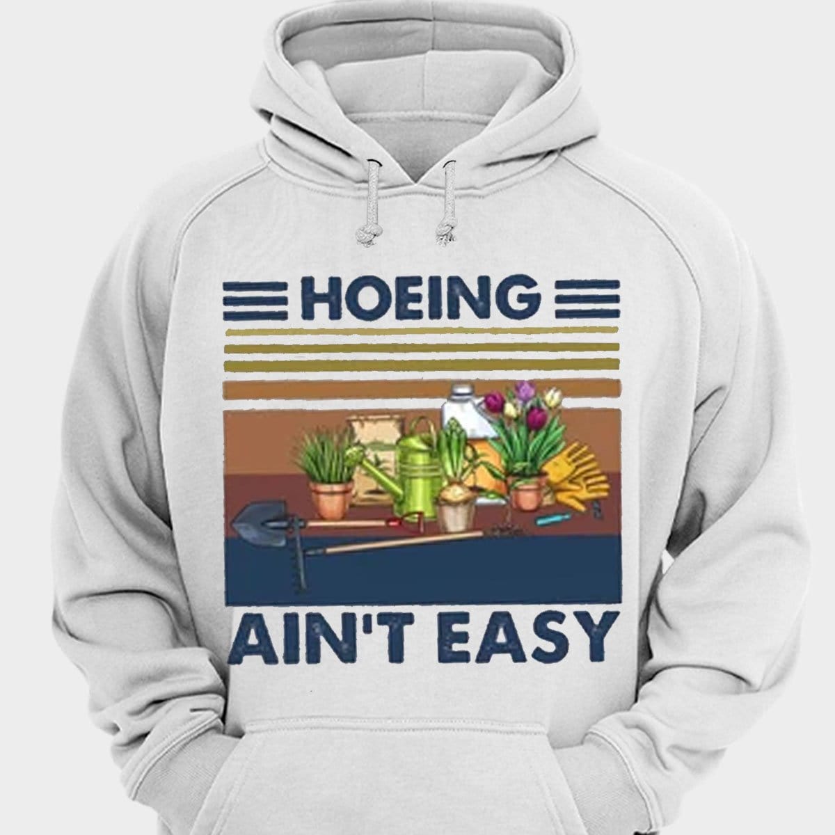 Hoeing Ain't Easy Vintage Gardening Shirts