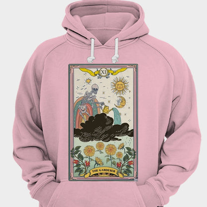 Camisetas divertidas de jardinería con esqueleto de jardinero