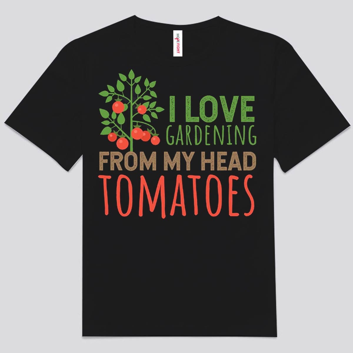 Me encanta la jardinería desde mi cabeza Camisetas de tomates
