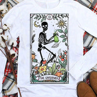 The Gardener Funny Skeleton Gardening Shirts