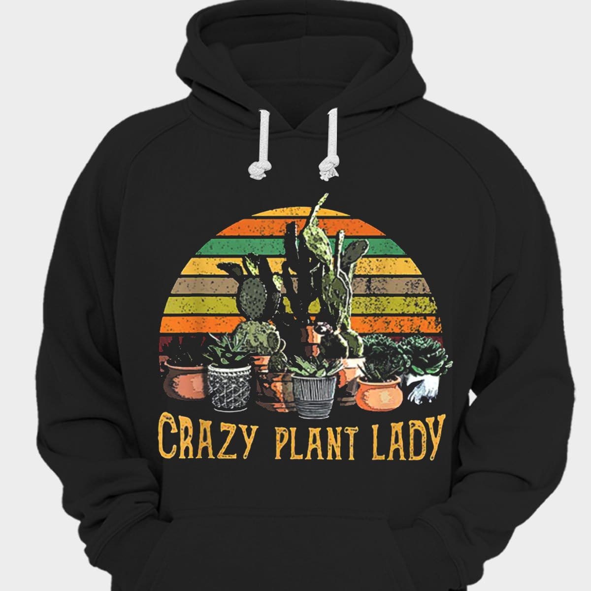 Camisetas vintage de jardinería de Crazy Plant Lady