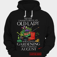 Never Underestimate An Old Lady Who Loves Gardening Personalized Shirts