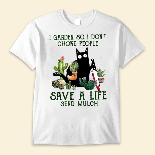 Hago jardinería para no asfixiar a la gente Camisetas divertidas de jardinería