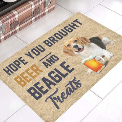 Hope You Brought Beer And Beagle Treats Doormat