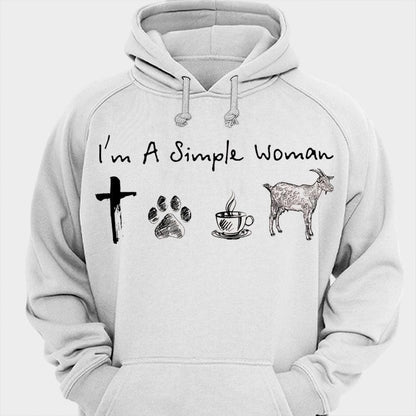 Soy una mujer sencilla Camisetas de cabra