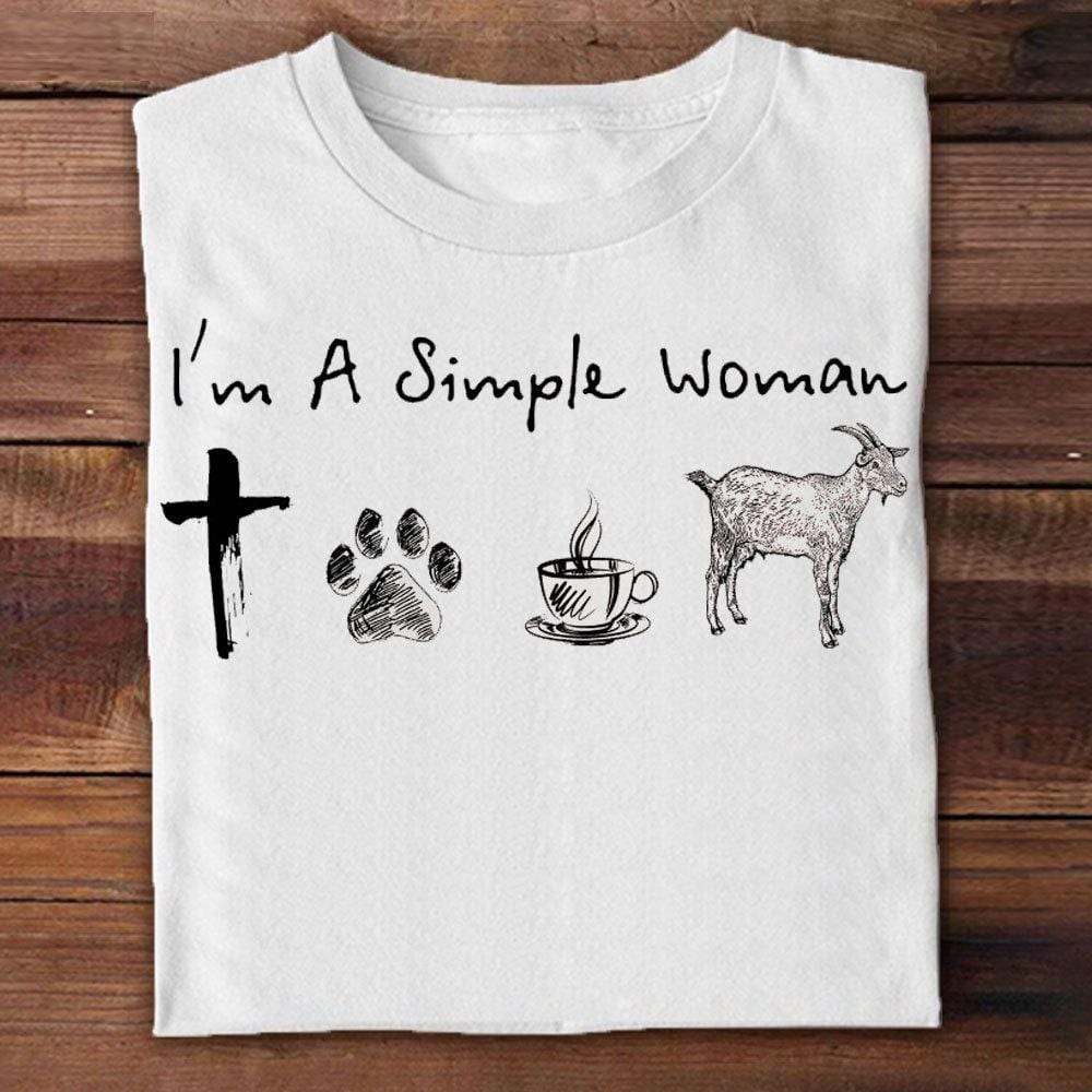 I'm A Simple Woman Goat Shirts