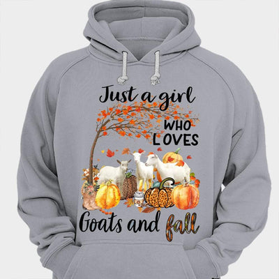 Just A Girl Who Loves Goats And Fall Shirts