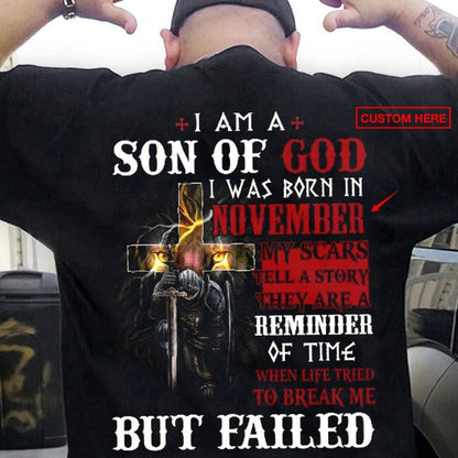 Camisetas personalizadas Soy hijo de Dios