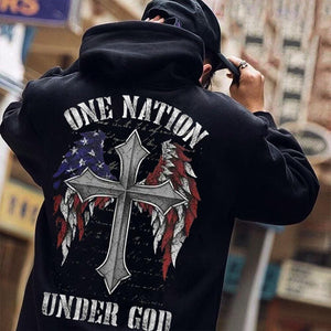 One Nation Under God Cross & Wings Shirts