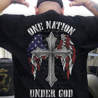 One Nation Under God Cross & Wings Shirts