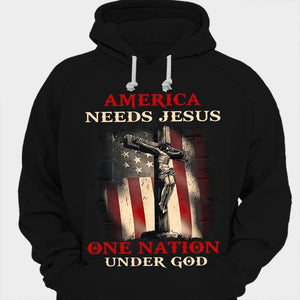 America Needs Jesus One Nation Under God Shirts