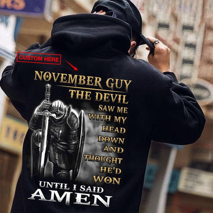 El diablo me vio con la cabeza gacha hasta que dije amén Camisetas personalizadas