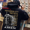 The Devil Saw Me With My Head Down Until I Said Amen Personalized Shirts
