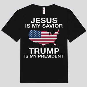 Jesús es mi salvador Trump es mi presidente Camisetas