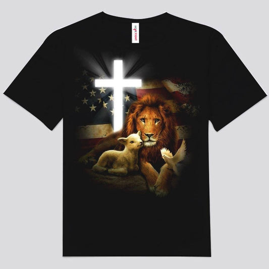 Camisetas de Jesús el león y el cordero