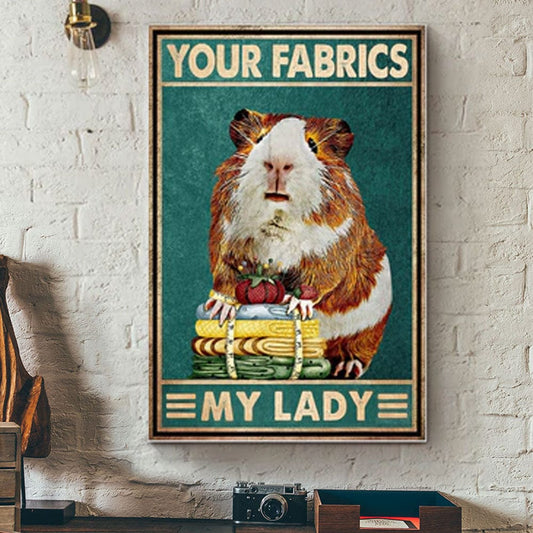 Póster Mi Señora Hámster de Your Fabrics, Lienzo