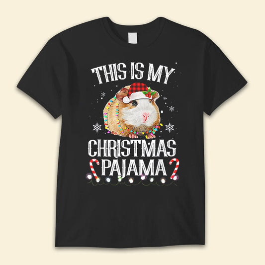 Esta es mi camiseta de pijama de hámster navideña