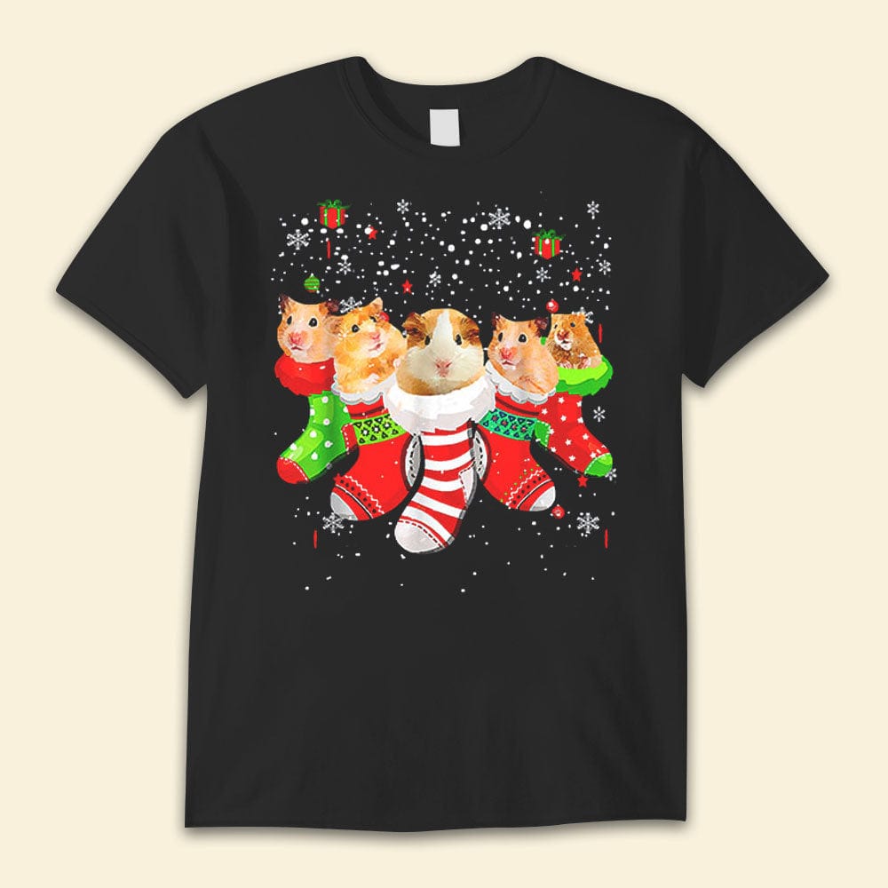 Camisetas navideñas de hámster