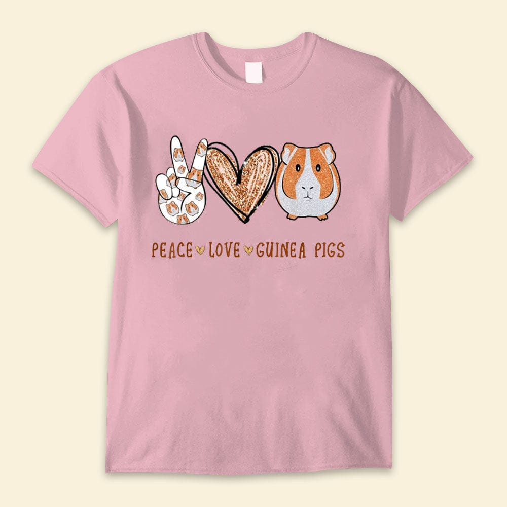 Peace Love Guinea Pigs Hamster Shirts