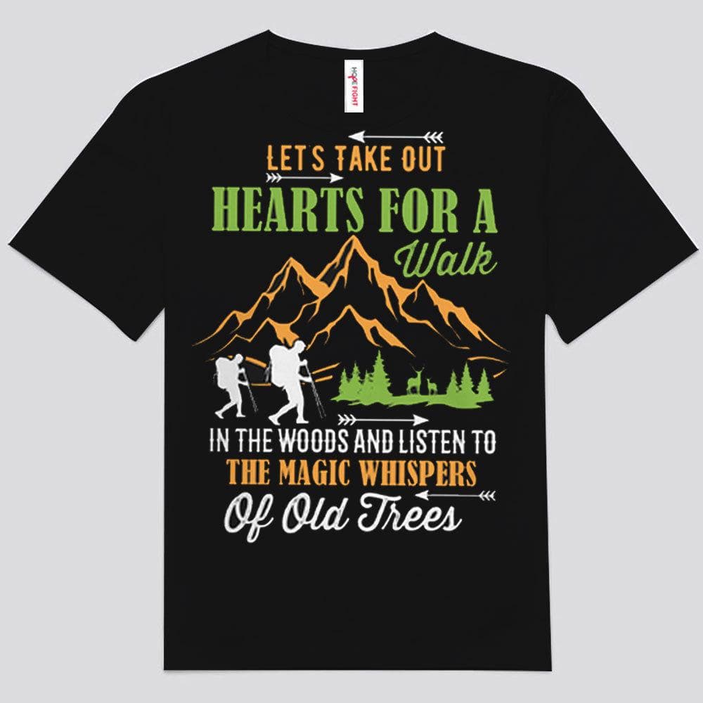 Saquemos corazones para dar un paseo por el bosque Camisetas de senderismo