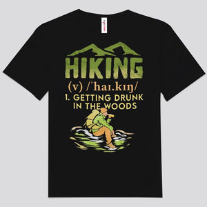 Getting Drunk In The Woods Hiking Shirts